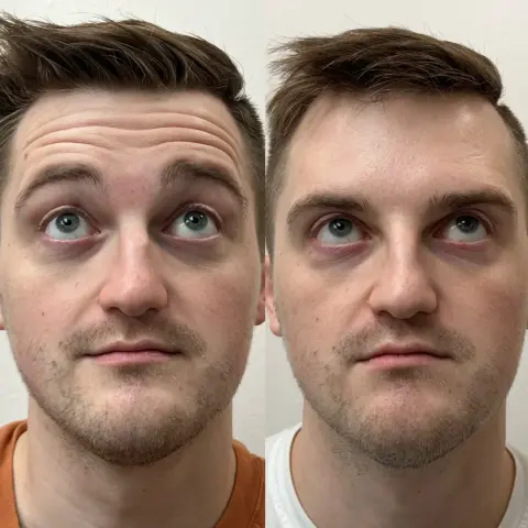 Before treatment - Forehead lines